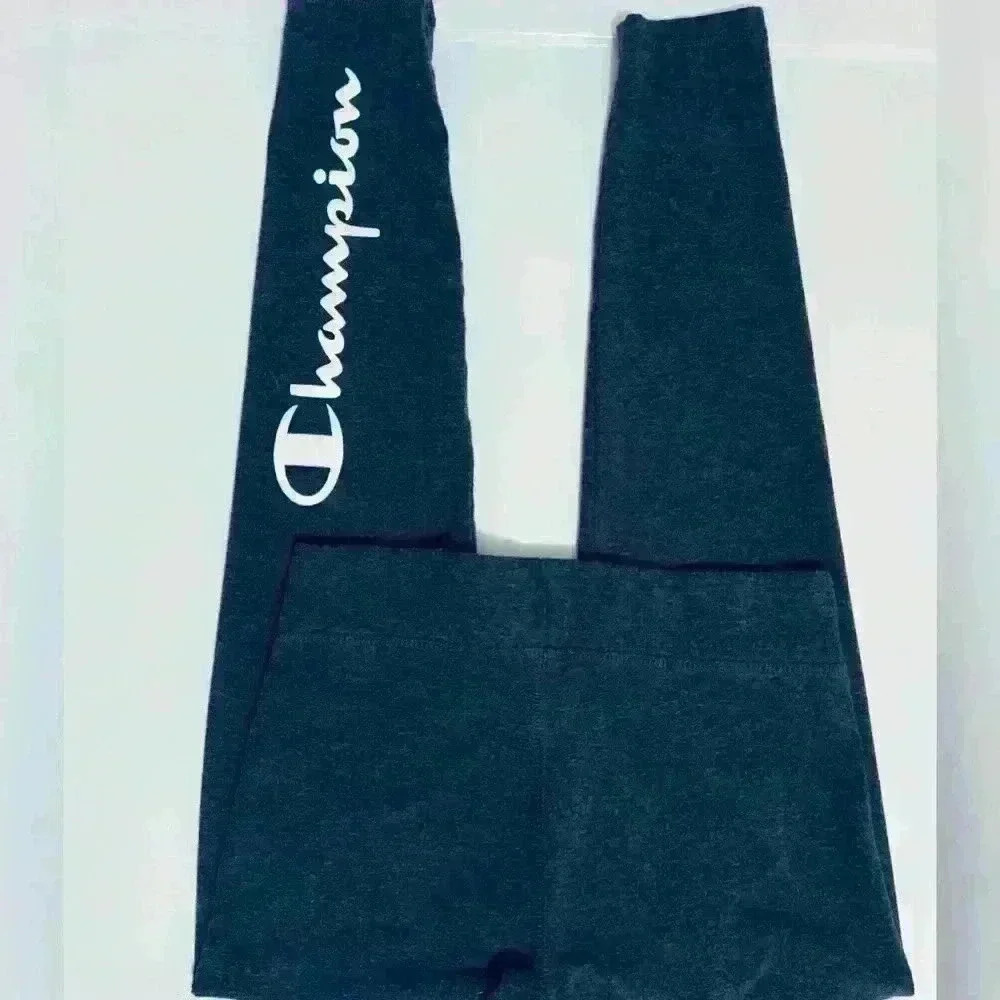 Champion Heritage Girls Performance Leggings, Girls Size L/14, in Charcoal Gray - Picture 4 of 10